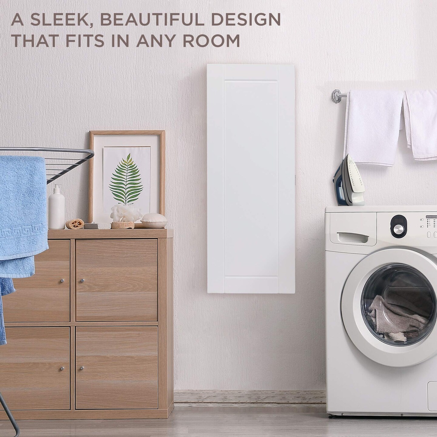 Ivation Foldable Ironing Board Cabinet Wall-Mount