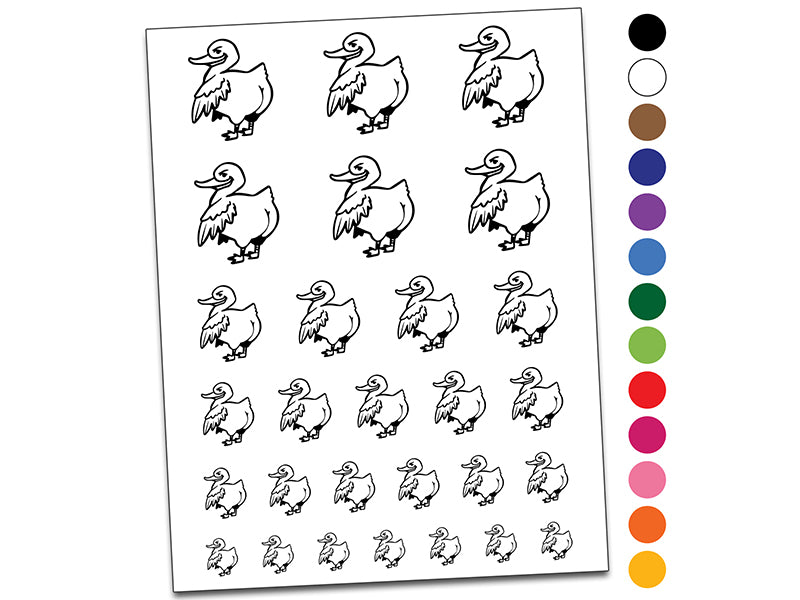 Cheeky Duck Butt Temporary Tattoo Water Resistant Fake Body Art Set Collection