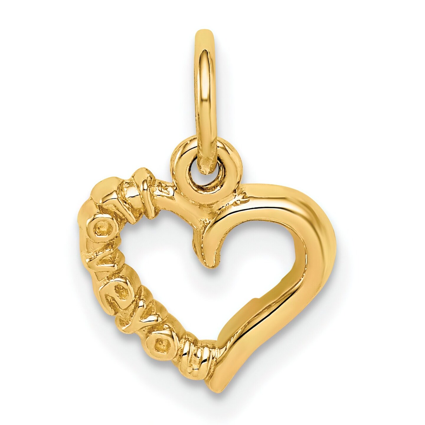 Heart Charm 14K Yellow Gold