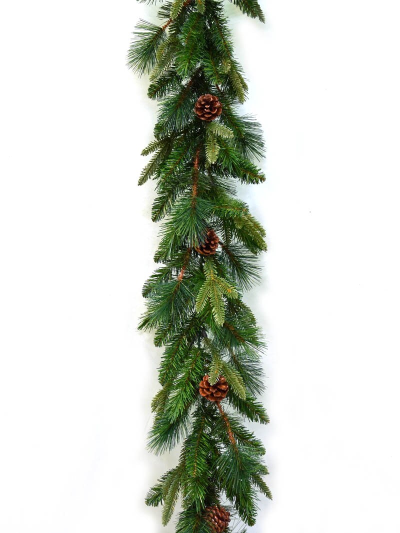 9' x 12" Angel Pine Garland with Cones - Set of 6, Festive Holiday Decor, Ideal for Christmas Displays & Arrangements - Perfect for Home, Office - 2024 Christmas Collection, Floral Home by Artificial Flowers