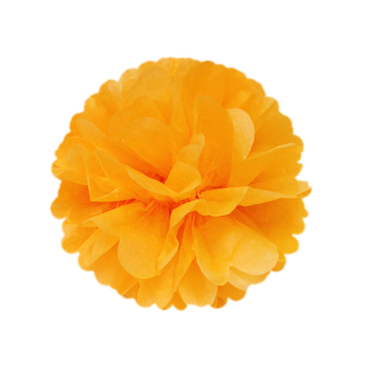 Wrapables Set of 12 Tissue Pom Pom Party Decorations for Weddings, Birthday Parties Baby Showers and Nursery Decor, Peach/Orange/Tan/Ivory