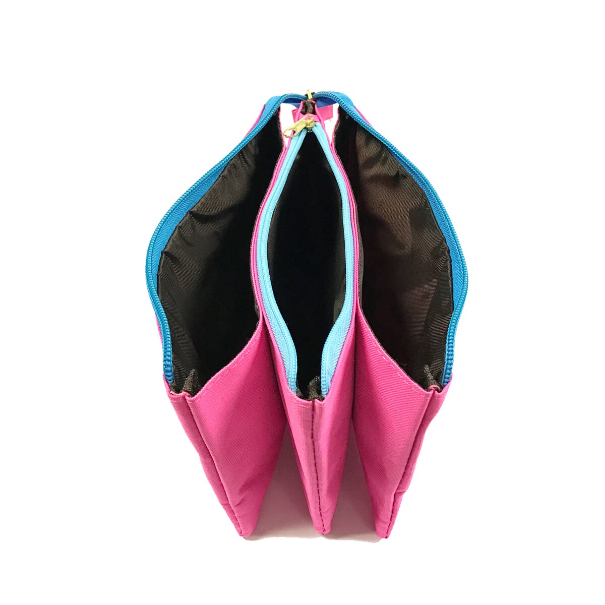 Wrapables Three Layer Multifunctional Pencil Case Cosmetic Bag