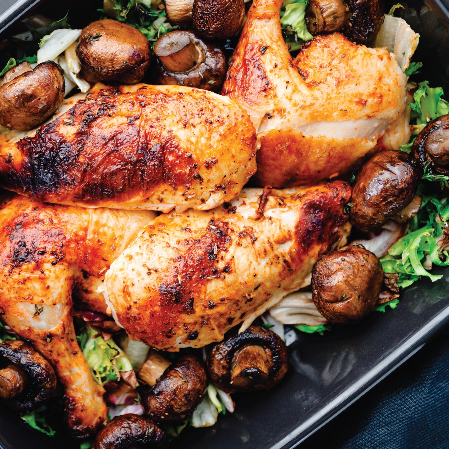 Baker&#x27;s Secret Nonstick Roaster with Serving Lid 16.5&#x22; x 10&#x22;, Carbon Steel Roaster for Baking Oven Roasting Cooking, Dishwasher Safe, Kitchen Accessories - Essentials Collection