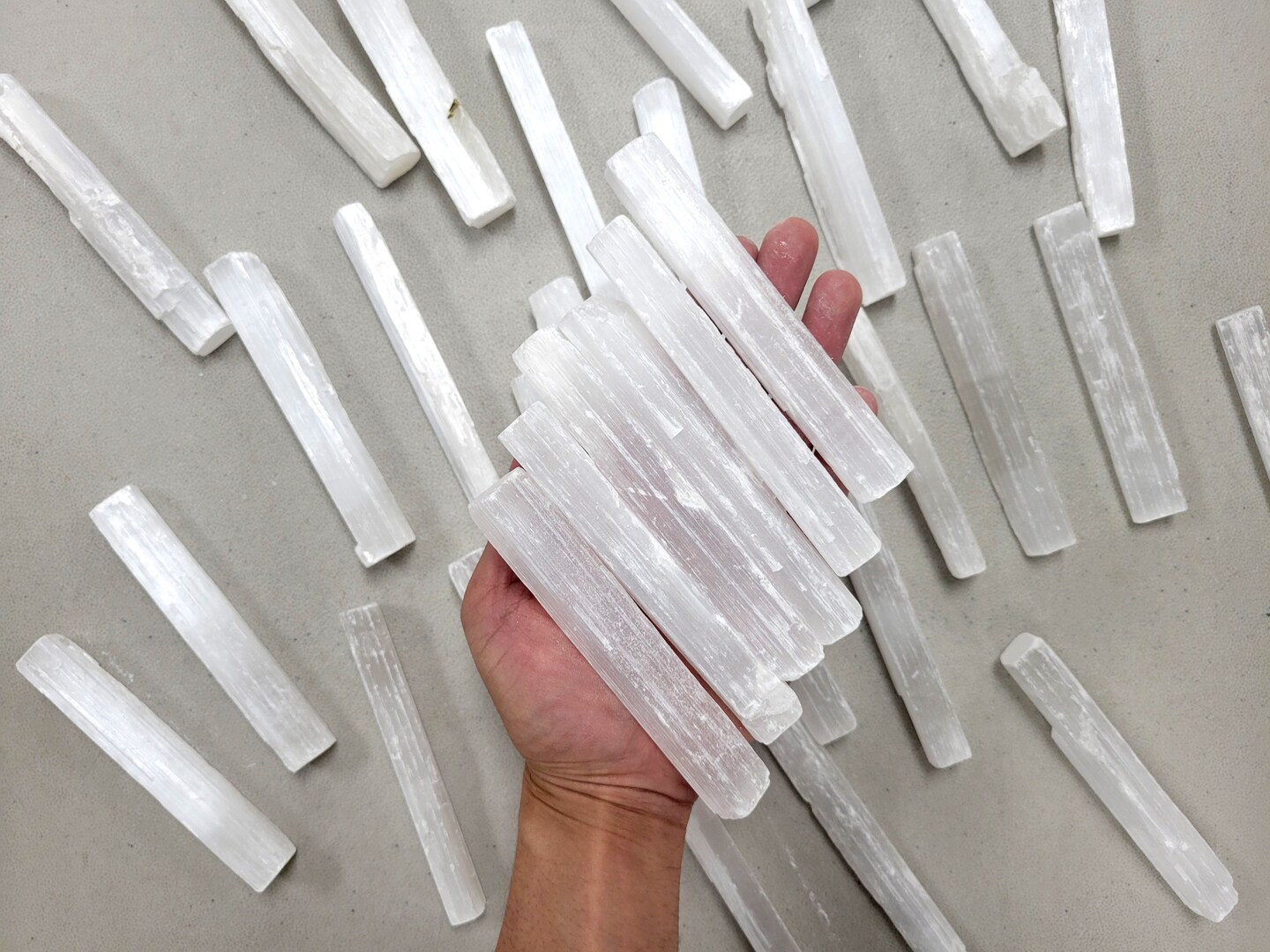 5 INCH Selenite Crystal Sticks for Crystal Healing &#x26; Crafting