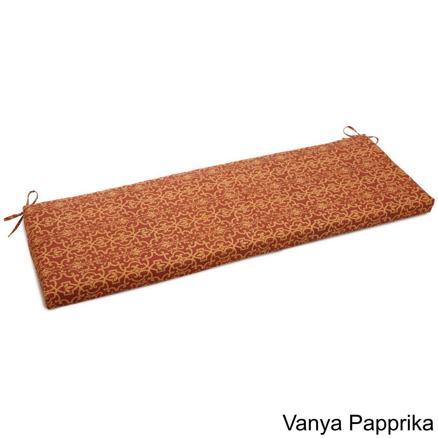 57-inch by 19-inch Outdoor Spun Polyester Loveseat Cushion - Vanya Paprika