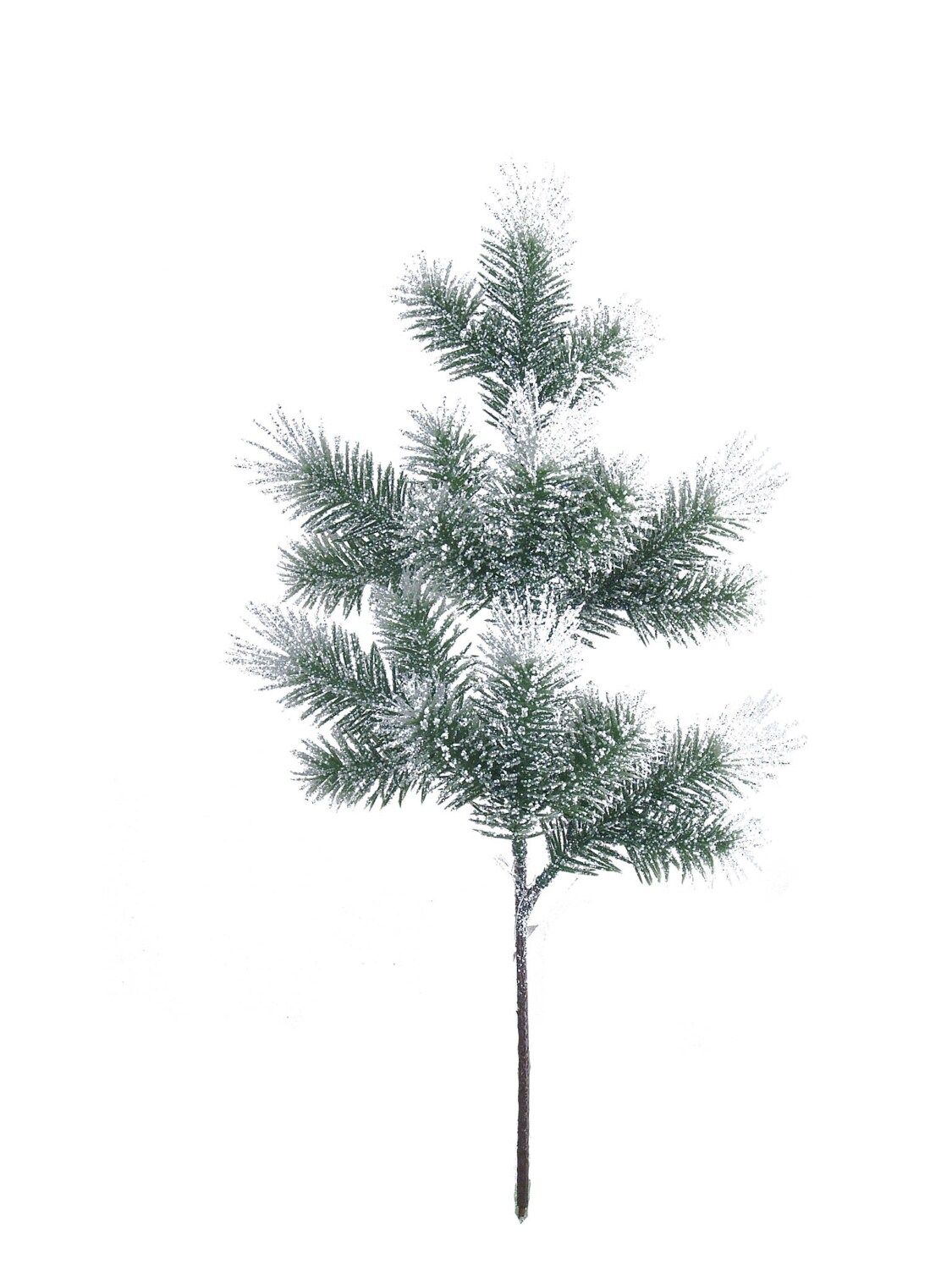 Set of 36: White Glitter Artificial Angel Pine Sprays with Lifelike Tips - 18-Inch - Perfect for Christmas Greenery, Parties &#x26; Events, Home &#x26; Office Decor