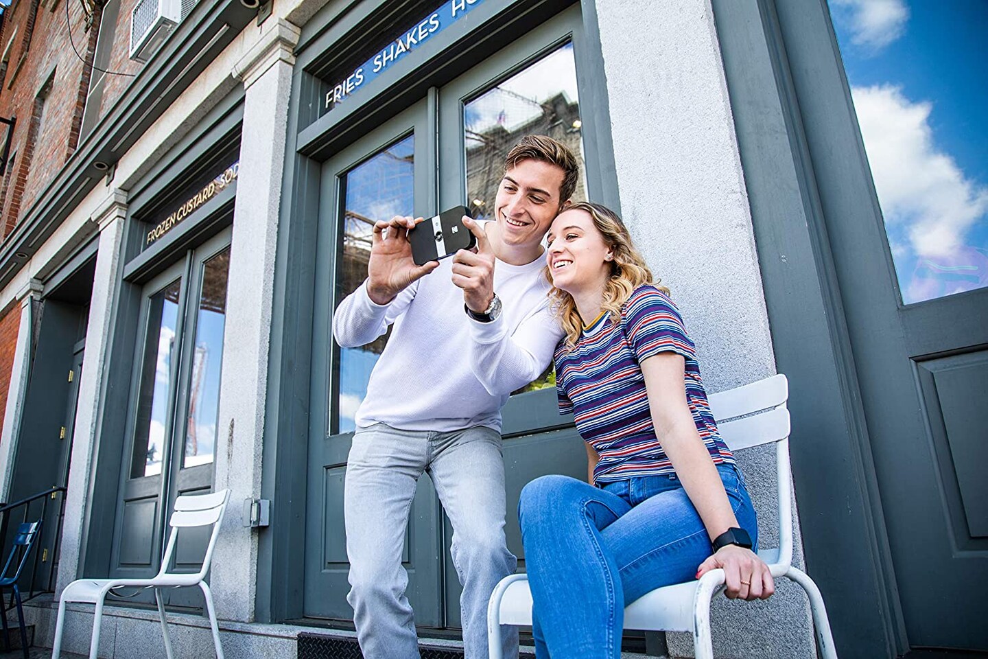 Kodak Smile Digital Instant Print Camera – Slide-Open 10MP Instant Camera & 2x3 Zink Photo Printer