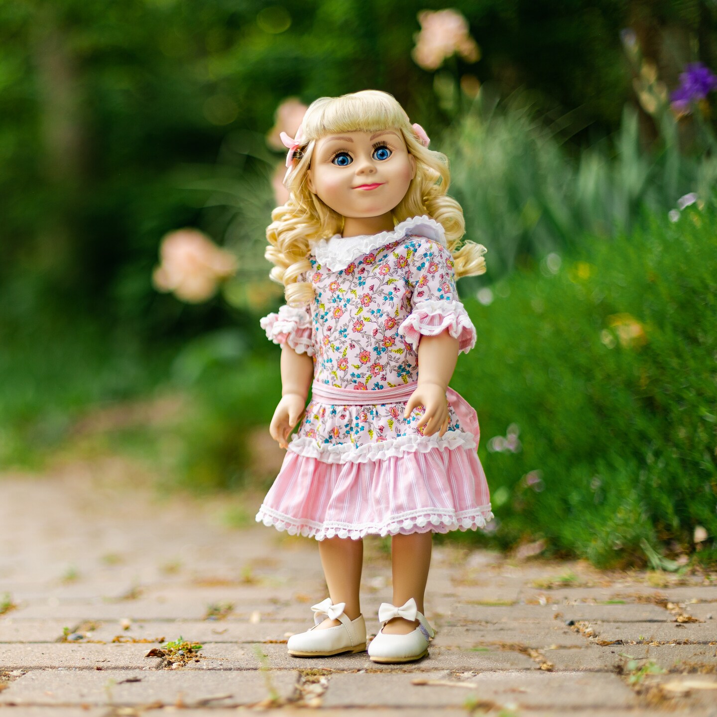 The Queen's Treasures 18 Inch Doll Clothes 4 Piece Pink Floral Dress