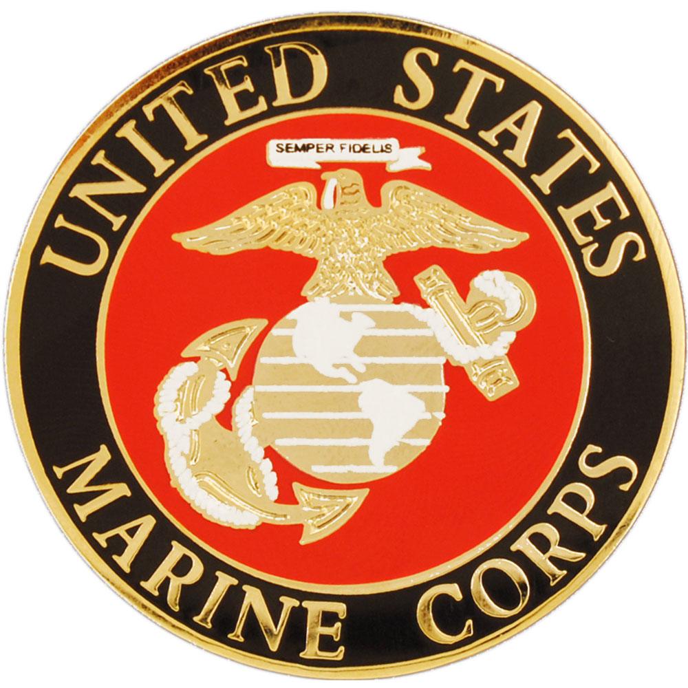 U.S.M.C. Logo Pin 1 1/2&#x22;