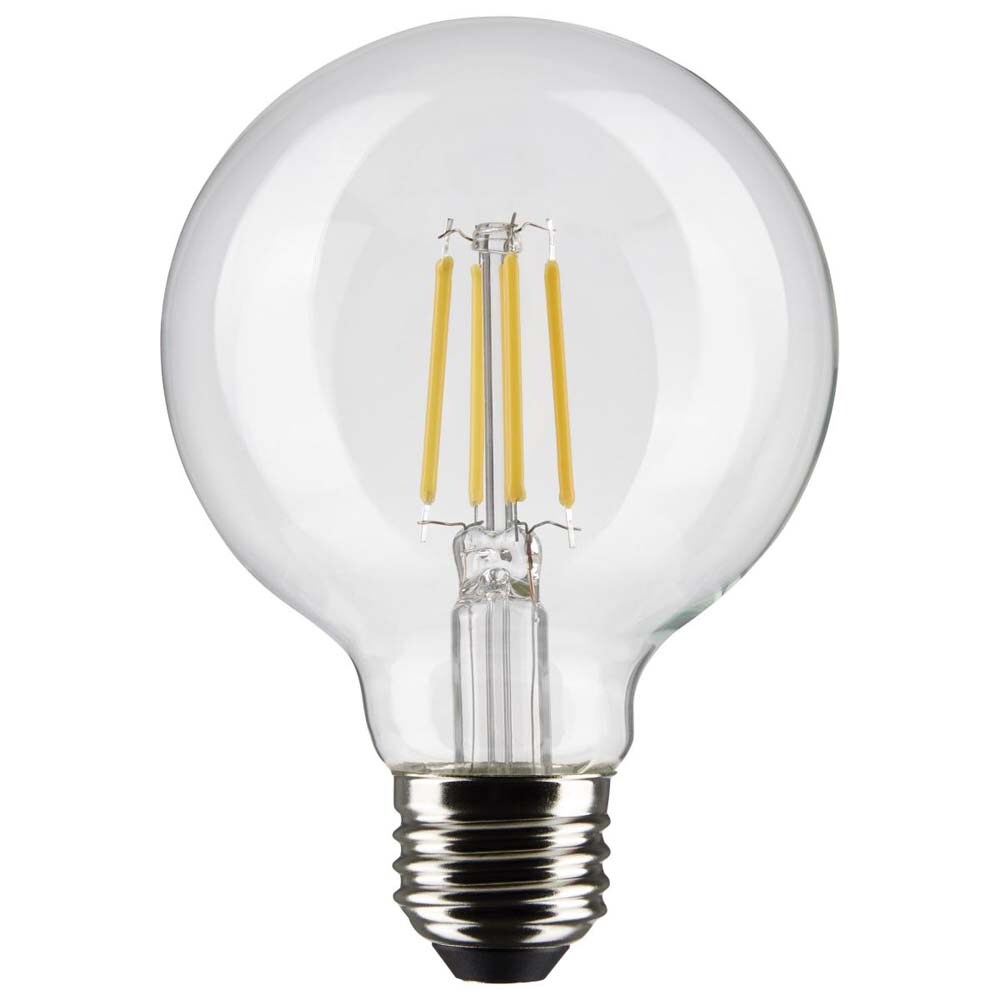 6Pk - Satco 4.5w G25 Globe Filament LED 4000K Medium Base Dimmable - 40w equiv