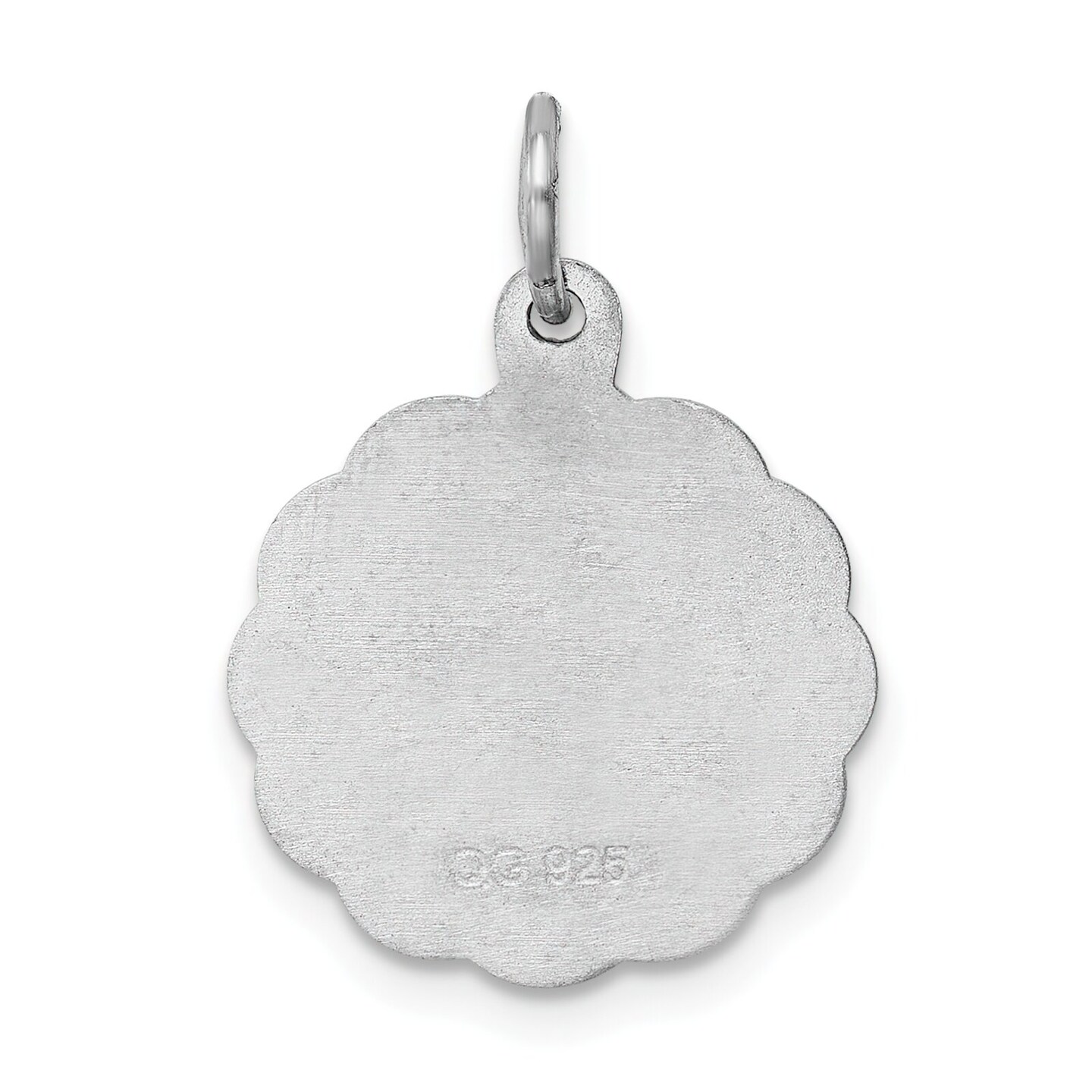Sterling Silver Baptism Charm Jewerly 20mm x 15mm