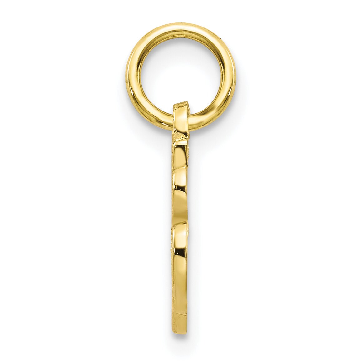 10K Yellow Gold Initial A Charm Letter Jewelry New 15 X 11mm