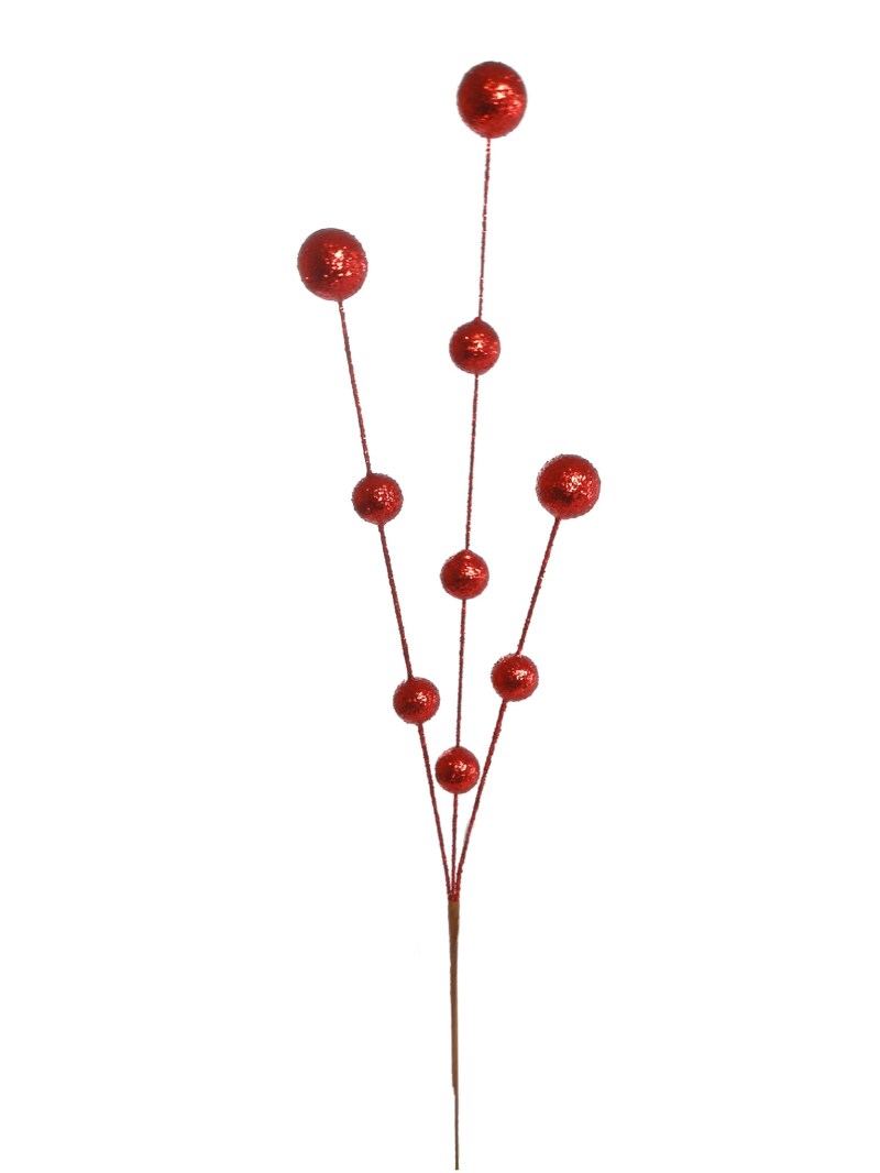 24&#x22; GLITTER BALL SPRAY-12 Pieces