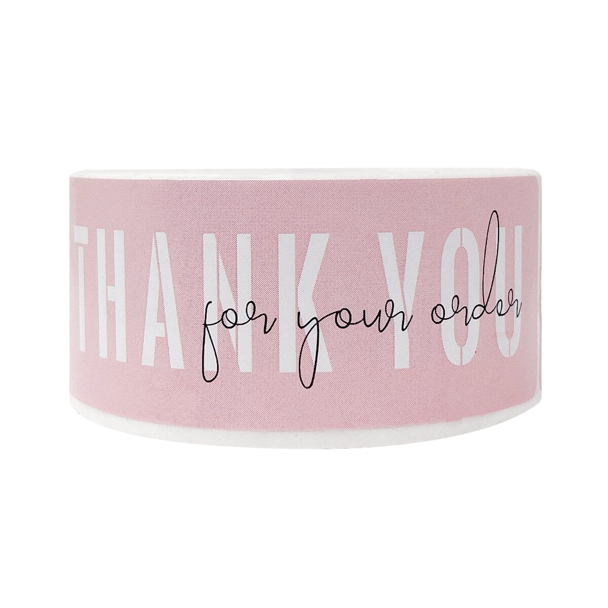 Wrapables 3" x 1" Small Business Thank You Stickers Roll, Sealing Stickers and Labels for Boxes, Envelopes, Bags, Packages