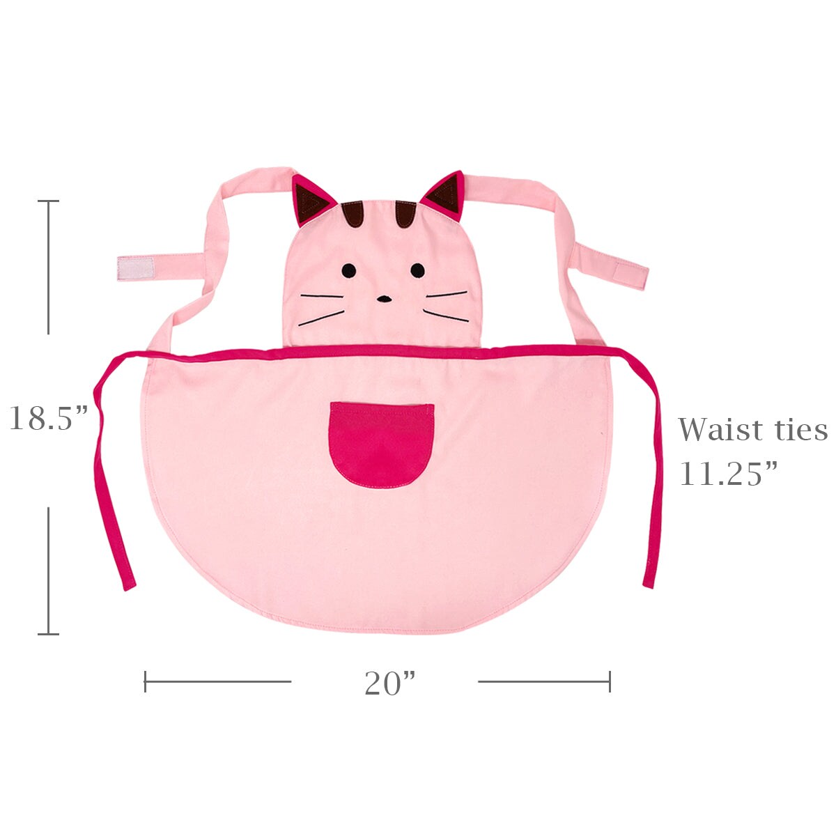 Wrapables Cute Pink Kitty Children&#x27;s Apron