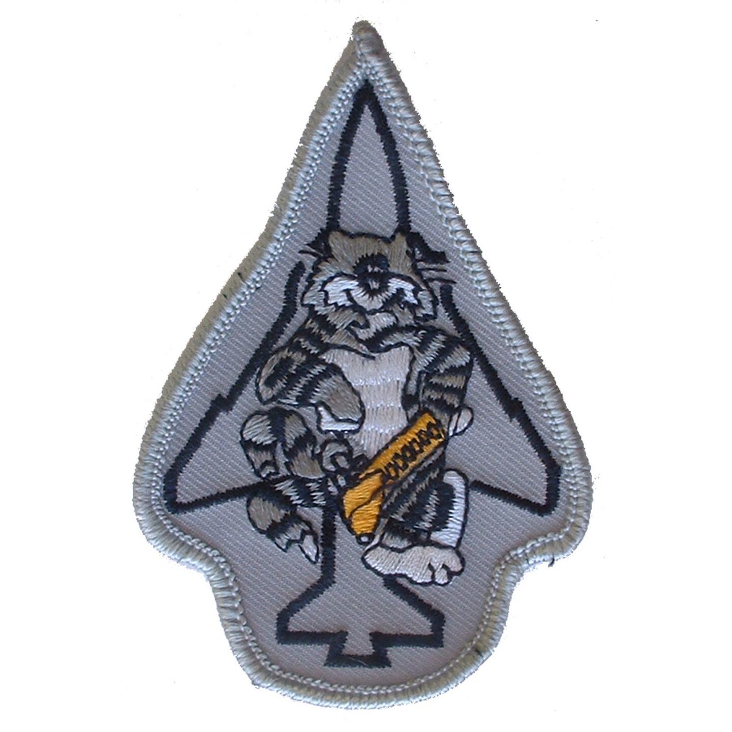 U.S. Navy Tomcat Patch Gray &#x26; Black 3&#x22;