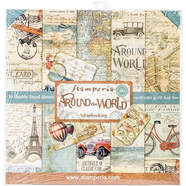 Stamperia Around the World: 12x12 Paper Pack