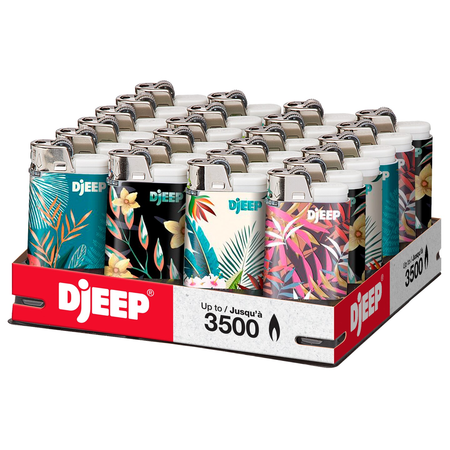 DJEEP Pocket Lighters, VIBRANT Collection Textured Metallic, Colorful Unique Lighters, Disposable Lighters