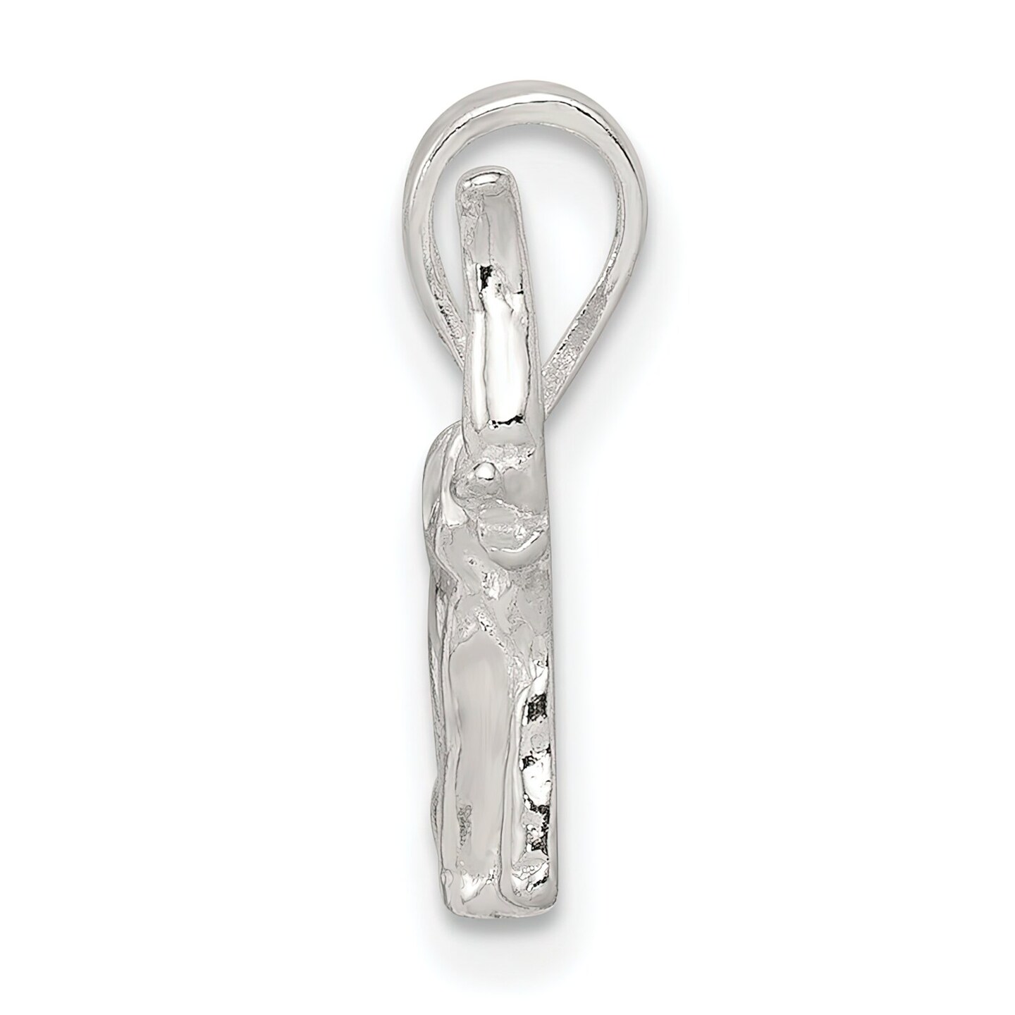 Sterling Silver Elephant Charm Pendant Africa Animal Jewerly 15mm x 10mm