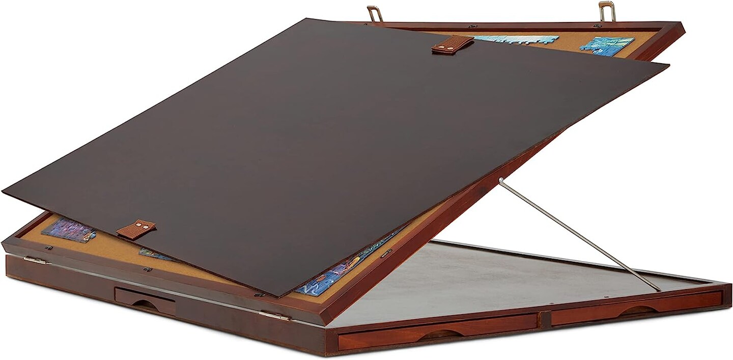 Jumbl 1500 Piece Puzzle Board 27” x 35” with Drawers and Removable Cover