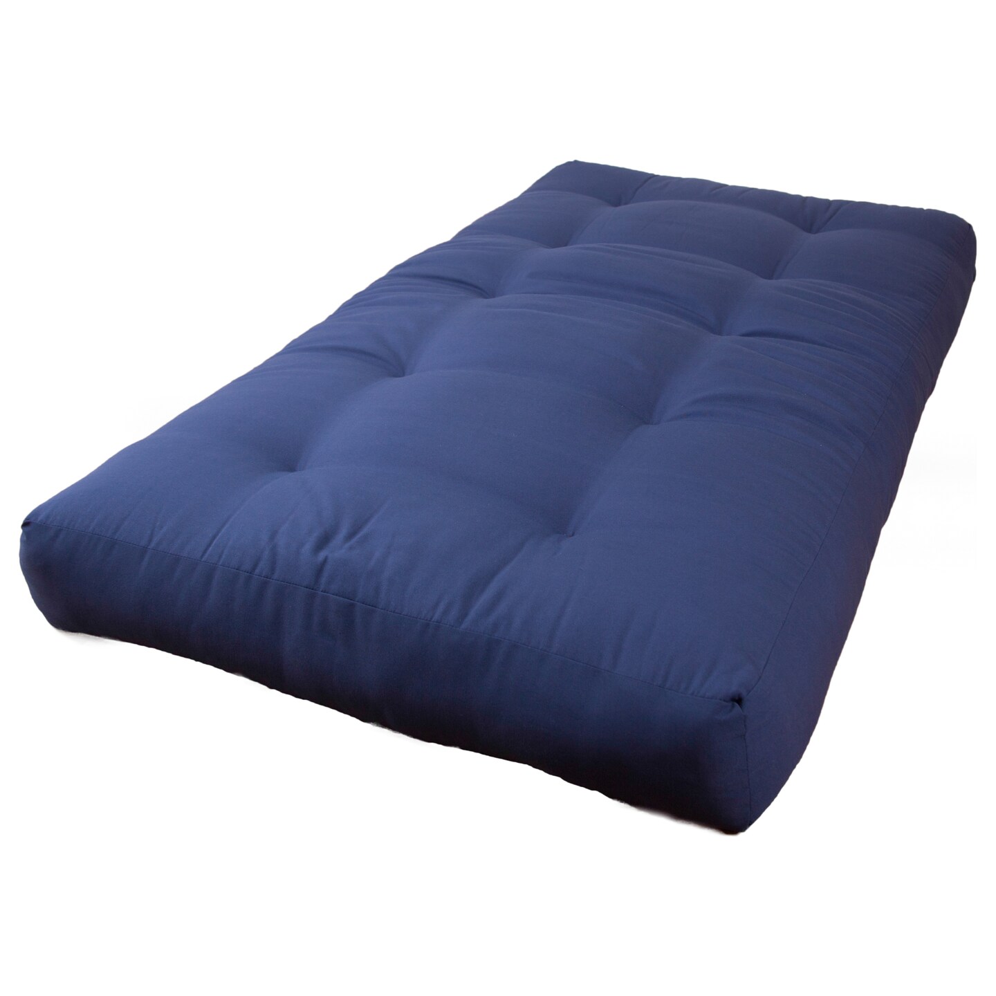 Blazing Needles Renewal 7-inch Twill Twin-size Futon Mattress - Navy - Navy