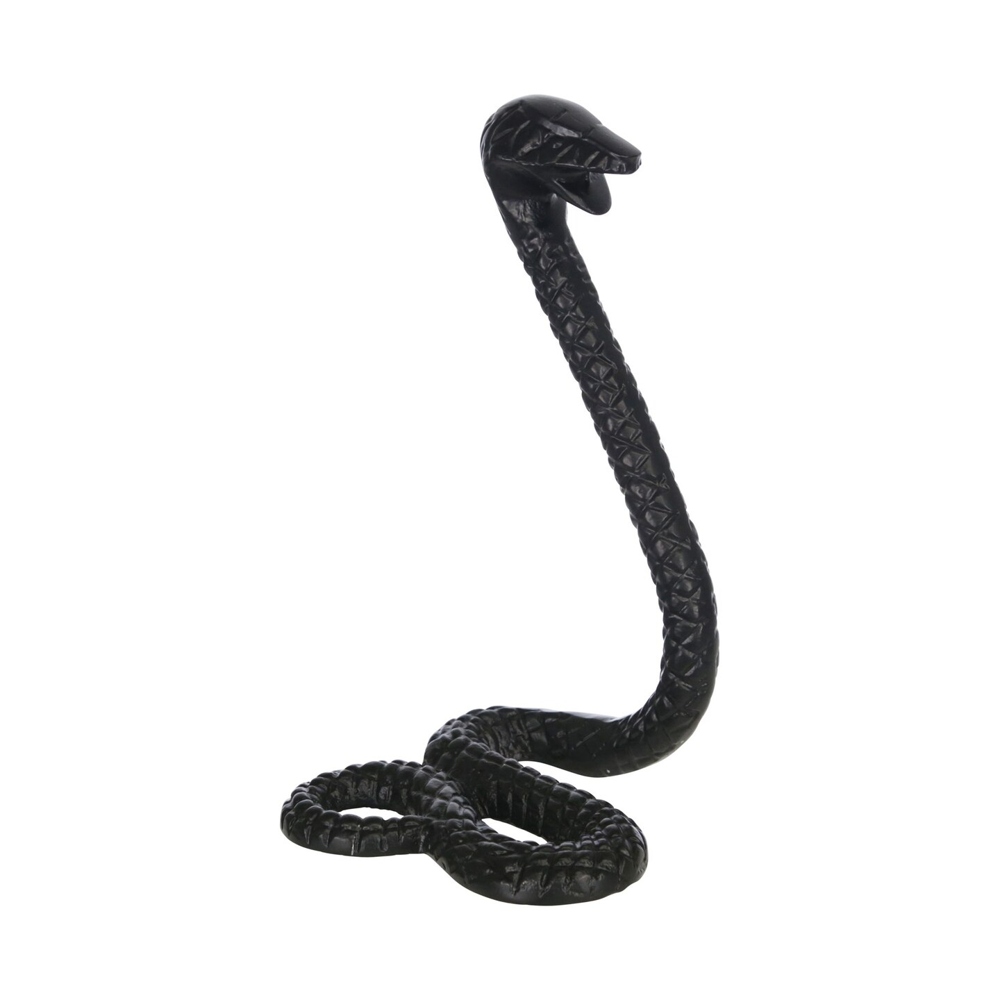 Kingston Living Geometric Prideful Snake Figurine - 10&#x22; - Black