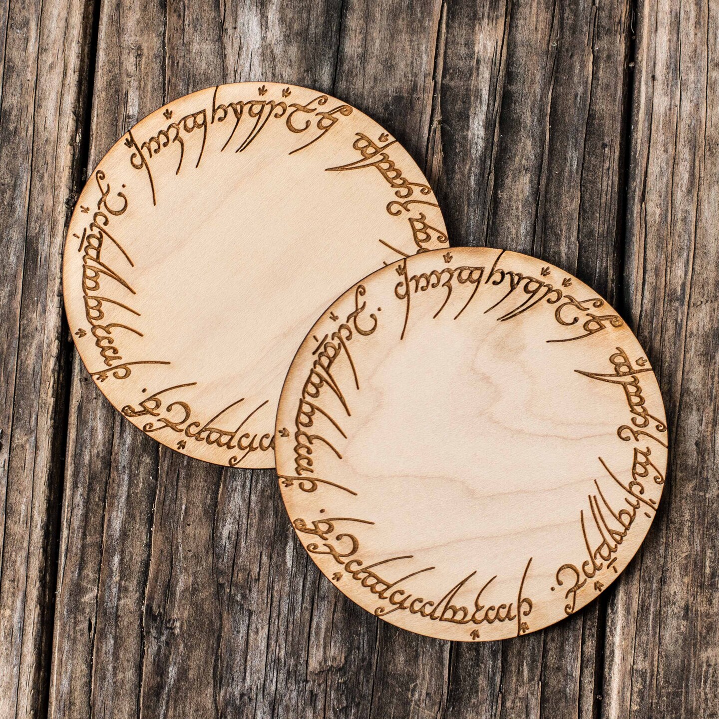 That's What I Do Coaster Set of 2 Raw Wood