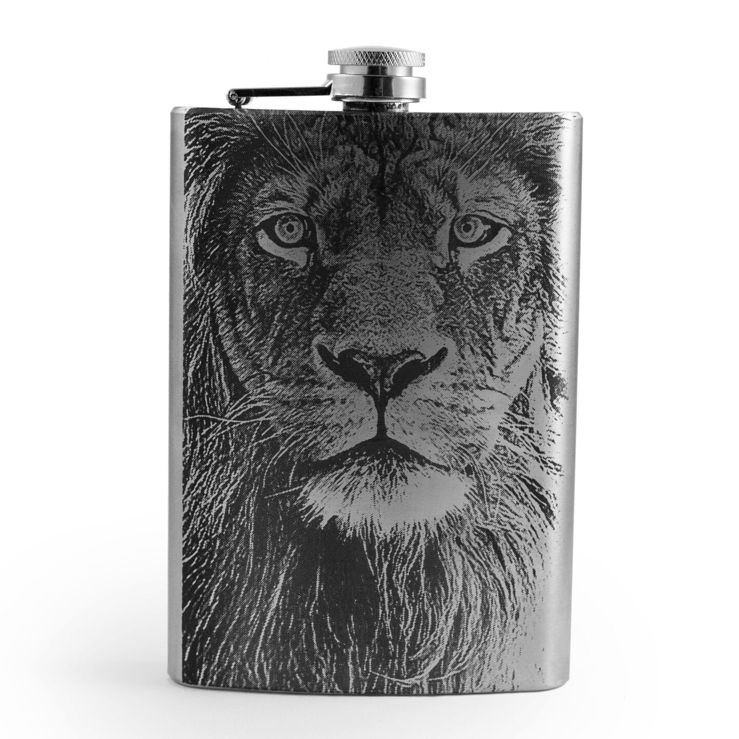 8oz King of the Jungle Stainless Steel Flask 8oz King of the Jungle Stainless Steel Flask