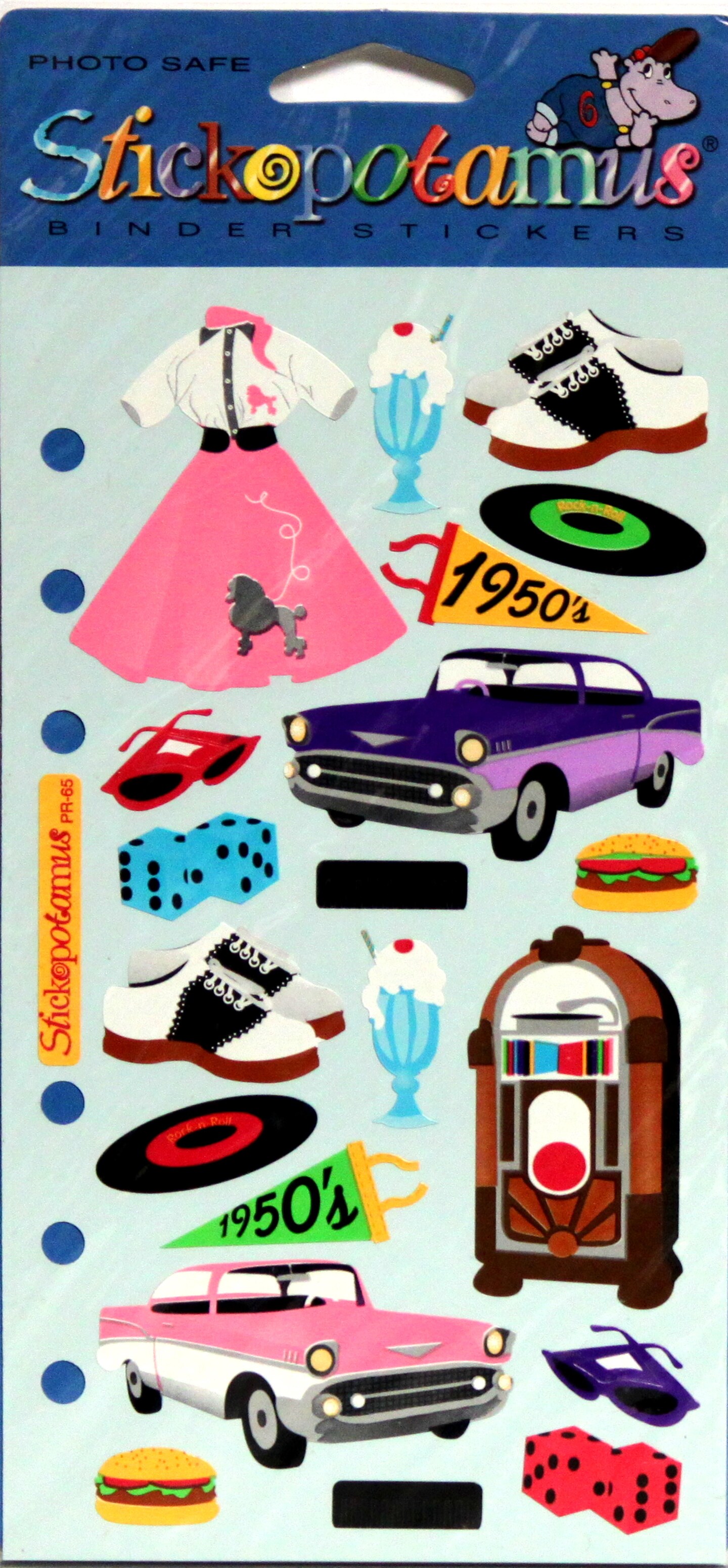 Stickopotamus 50&#x27;s Stickers