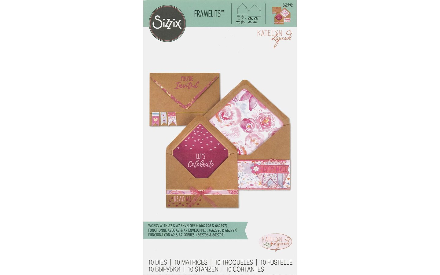 Sizzix Klizardi Framelits Die Envelope Liners Michaels