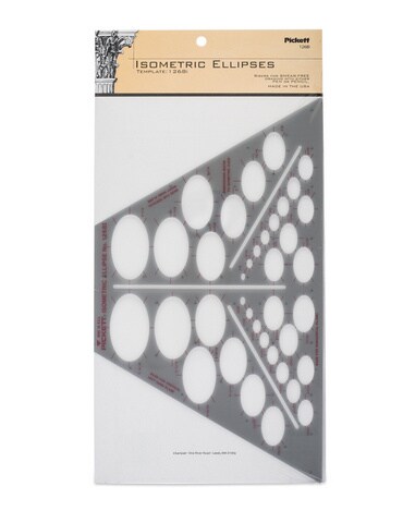 Pickett Template Isometric Ellipses Michaels