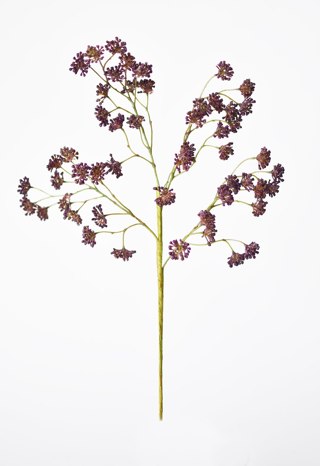 16&#x22; Faux Purple Soft Sedum Berry Stem