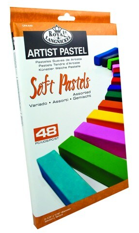 ESSENTIALS SOFT CHALK PASTEL SET 48 BASIC COLORS