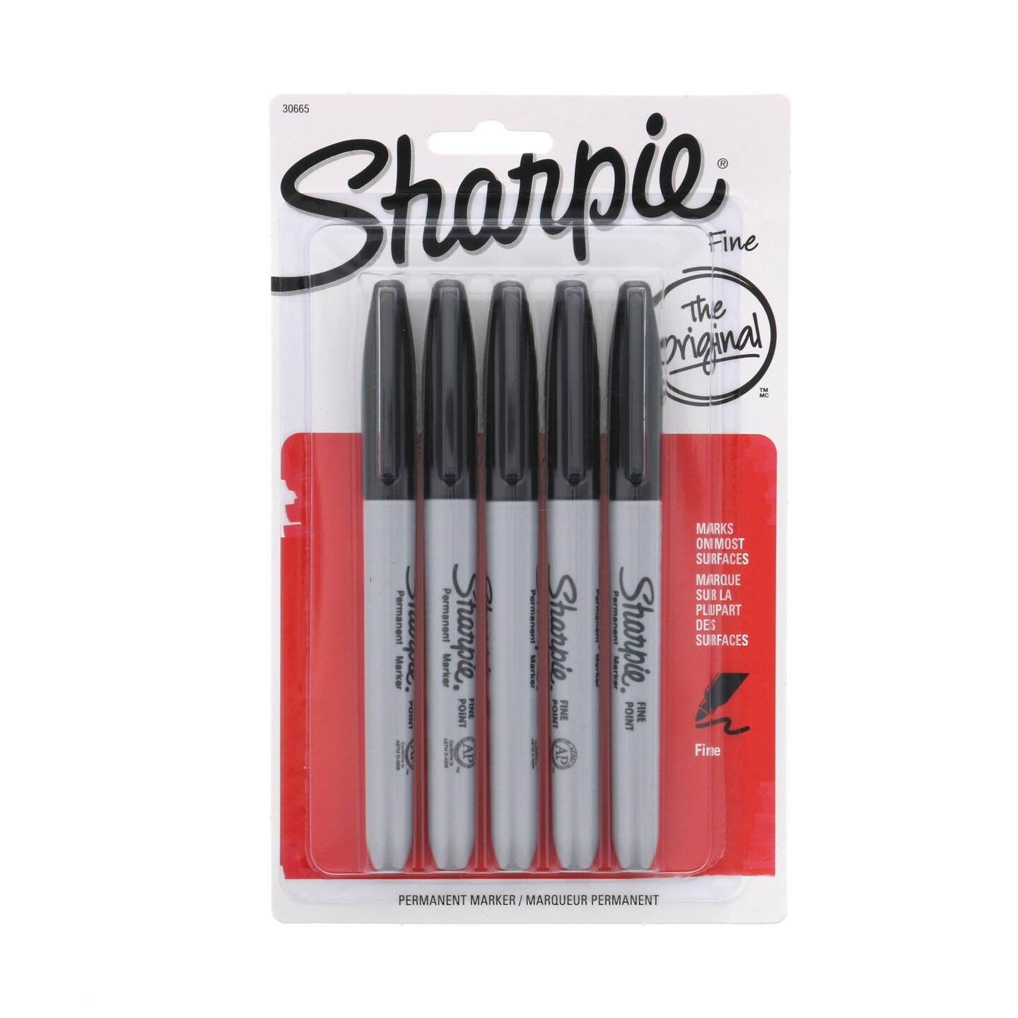 Sharpie Marker - Set - 5-Pen Fine Point Black Set