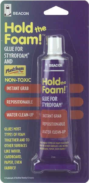 Hold the Foam! Styrofoam Glue-2oz