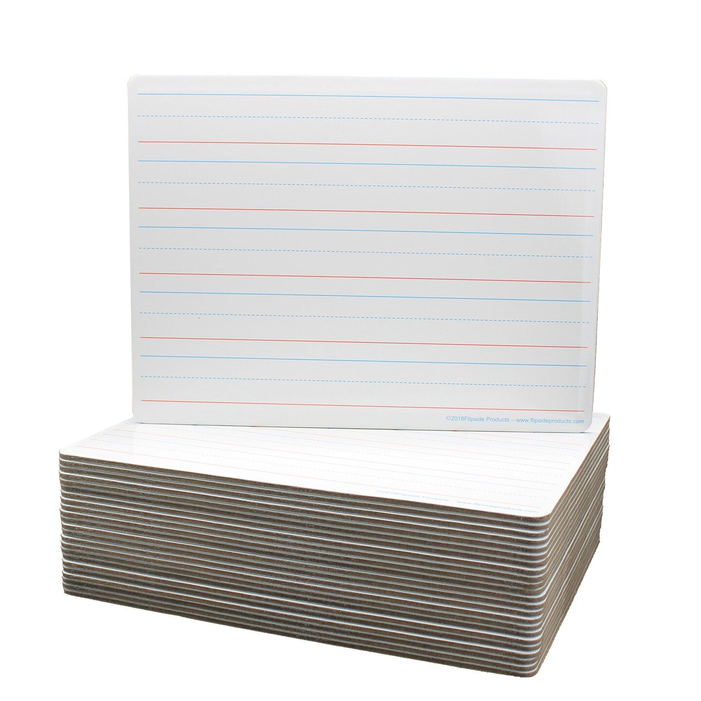 Two-Sided Magnetic Dry Erase Board, 9&#x22; x 12&#x22;, Ruled, Pack of 24