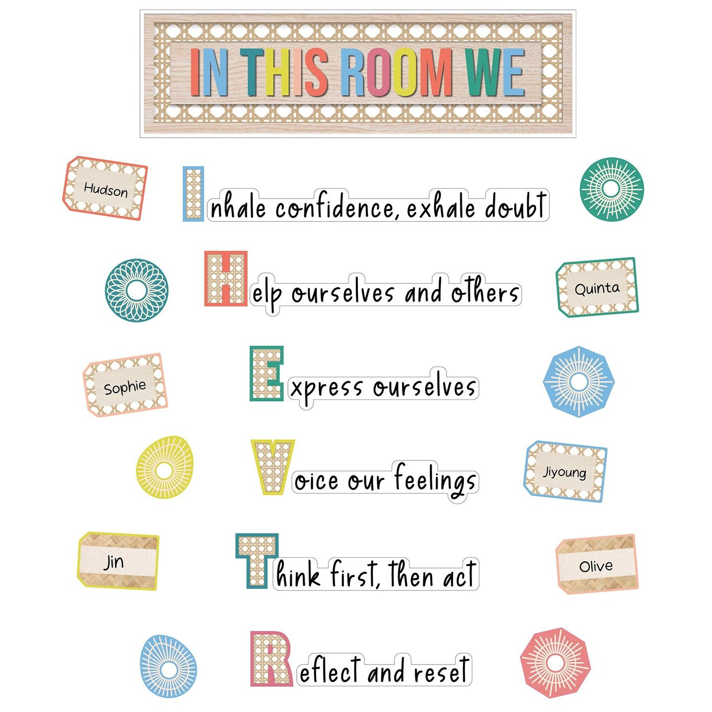 True to You In This Room We Thrive Bulletin Board Set