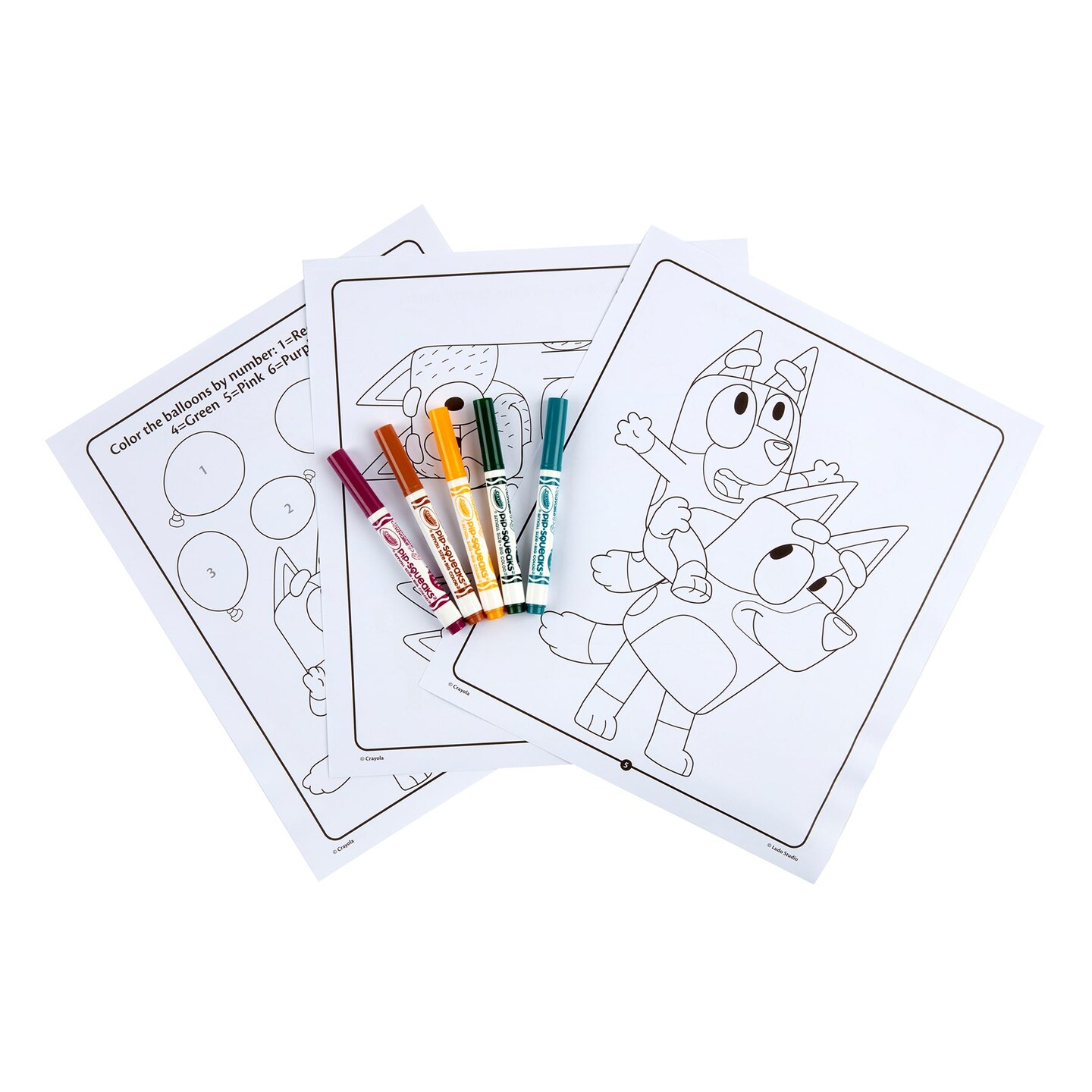 Color &#x26; Sticker Activity Set, Bluey, 3 Sets