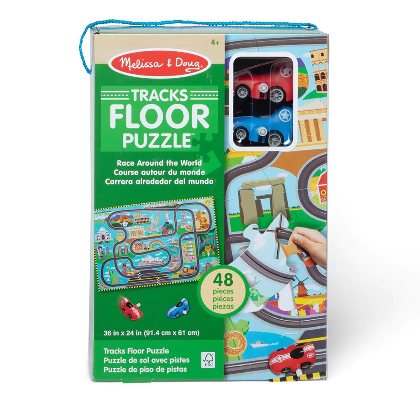 Race Track Floor Puzzle &#x26; Play Set