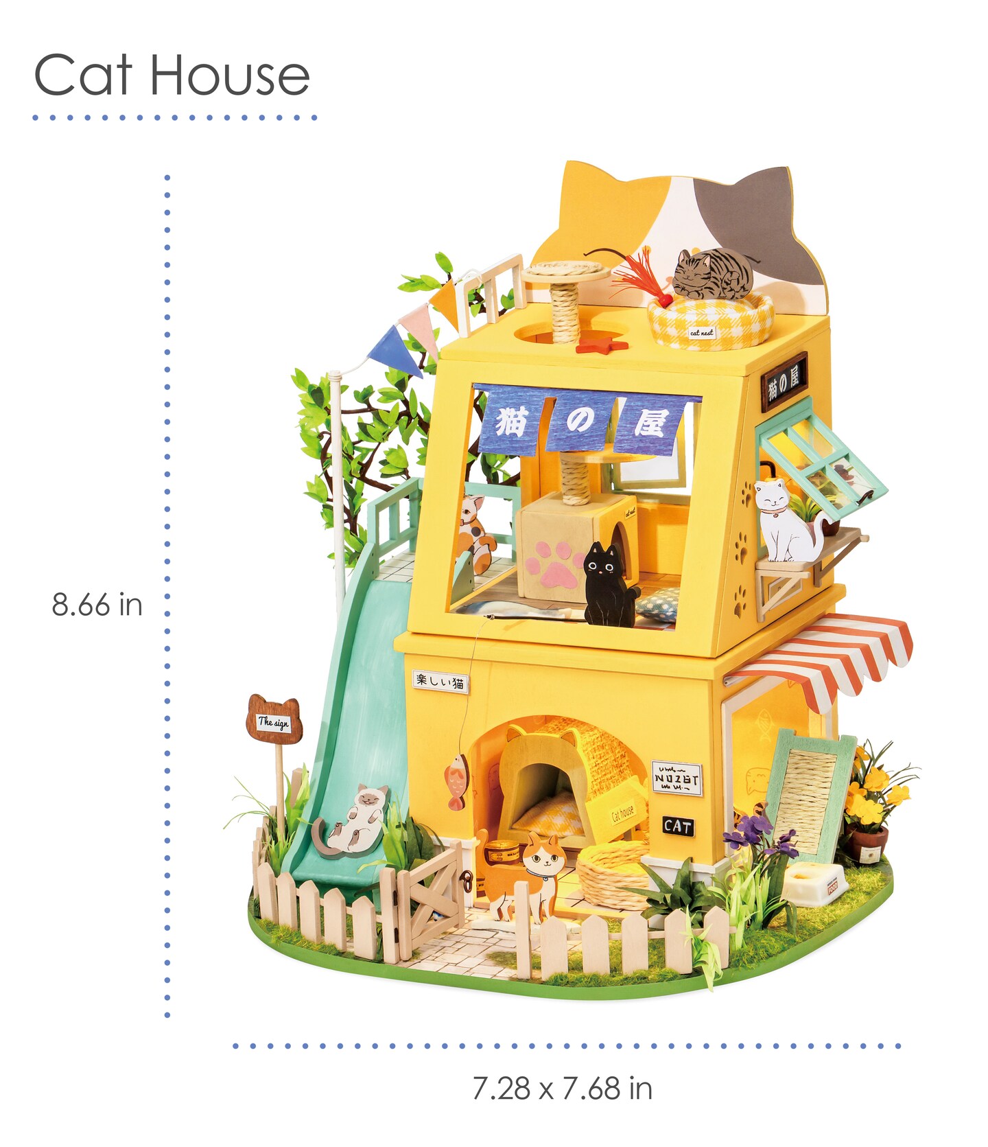 DIY Miniature House Kit | Cat House