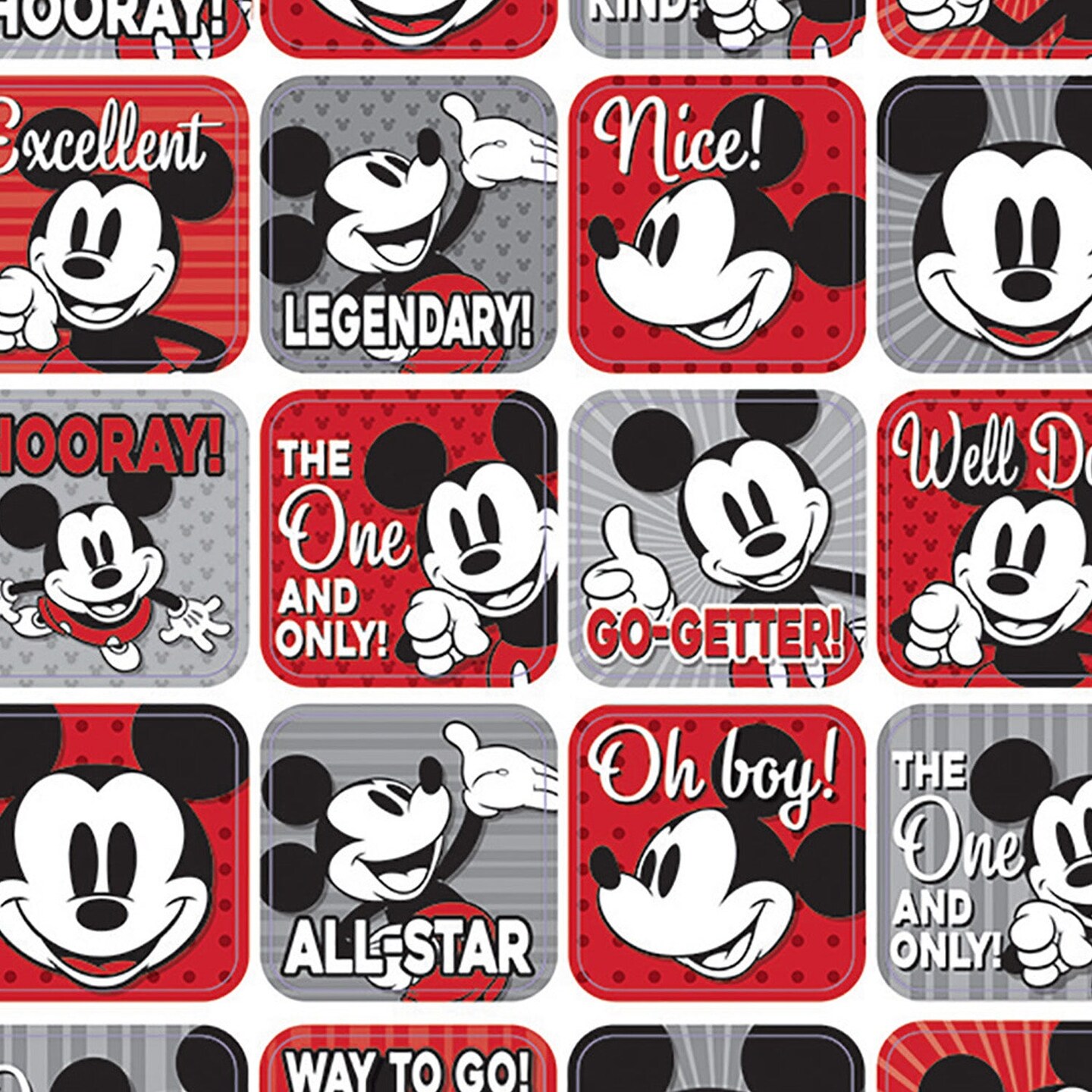 Mickey Mouse&#xAE; Throwback Theme Stickers, 120 Per Pack, 12 Packs