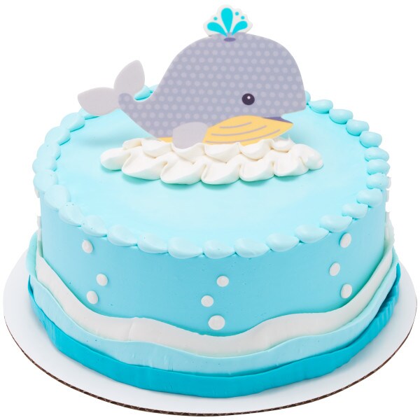 Large Grey Baby Whale Sweet D&#xE9;cor&#xAE; Edible Decoration 1ct