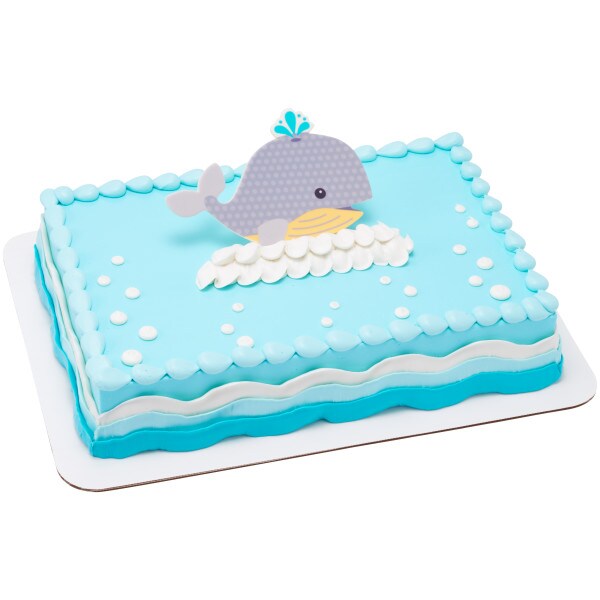 Large Grey Baby Whale Sweet D&#xE9;cor&#xAE; Edible Decoration 1ct