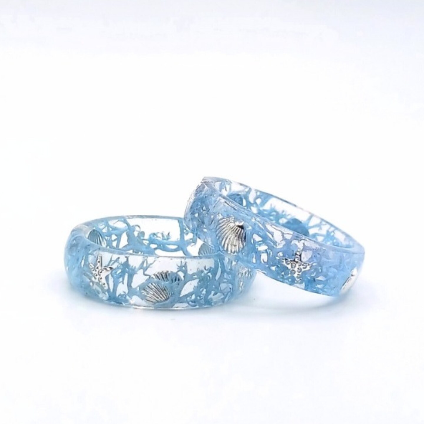 ☆Hei☆ ocean ring HE21SRSG016XXFR Silver ocean shell ring, Beach inspired ring, Gift for ocean