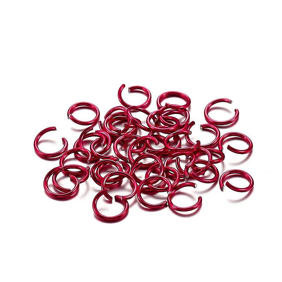 Kitcheniva Aluminum Jump Rings Jewelry Craft 6mm 400 Pcs