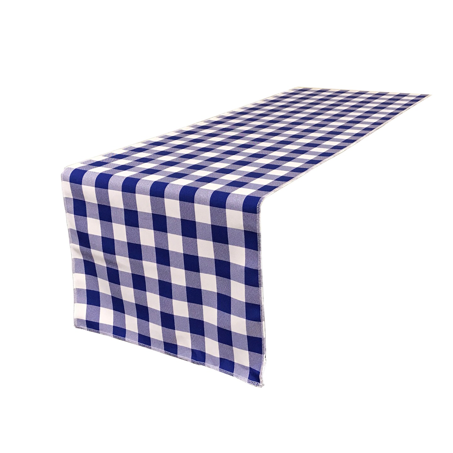 Polyester Gingham Checkered 14 By 108-inch Table Runner