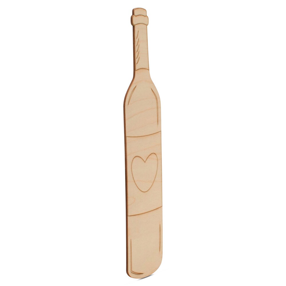 Valentine Wine Bottle Wood Cutout, From 6”-23”, Valentine Craft | Woodpeckers