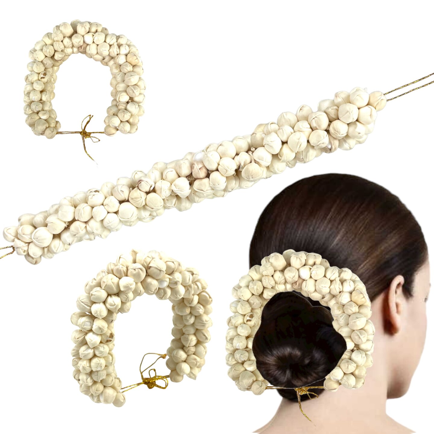 Gajray - Jasmine hair bands/floral hair accessories. – Brown Girl Beauty
