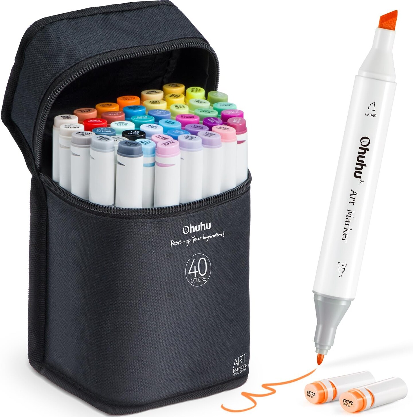 Ohuhu Dual Alcohol Art Markers - Double Tipped Alcohol-Based