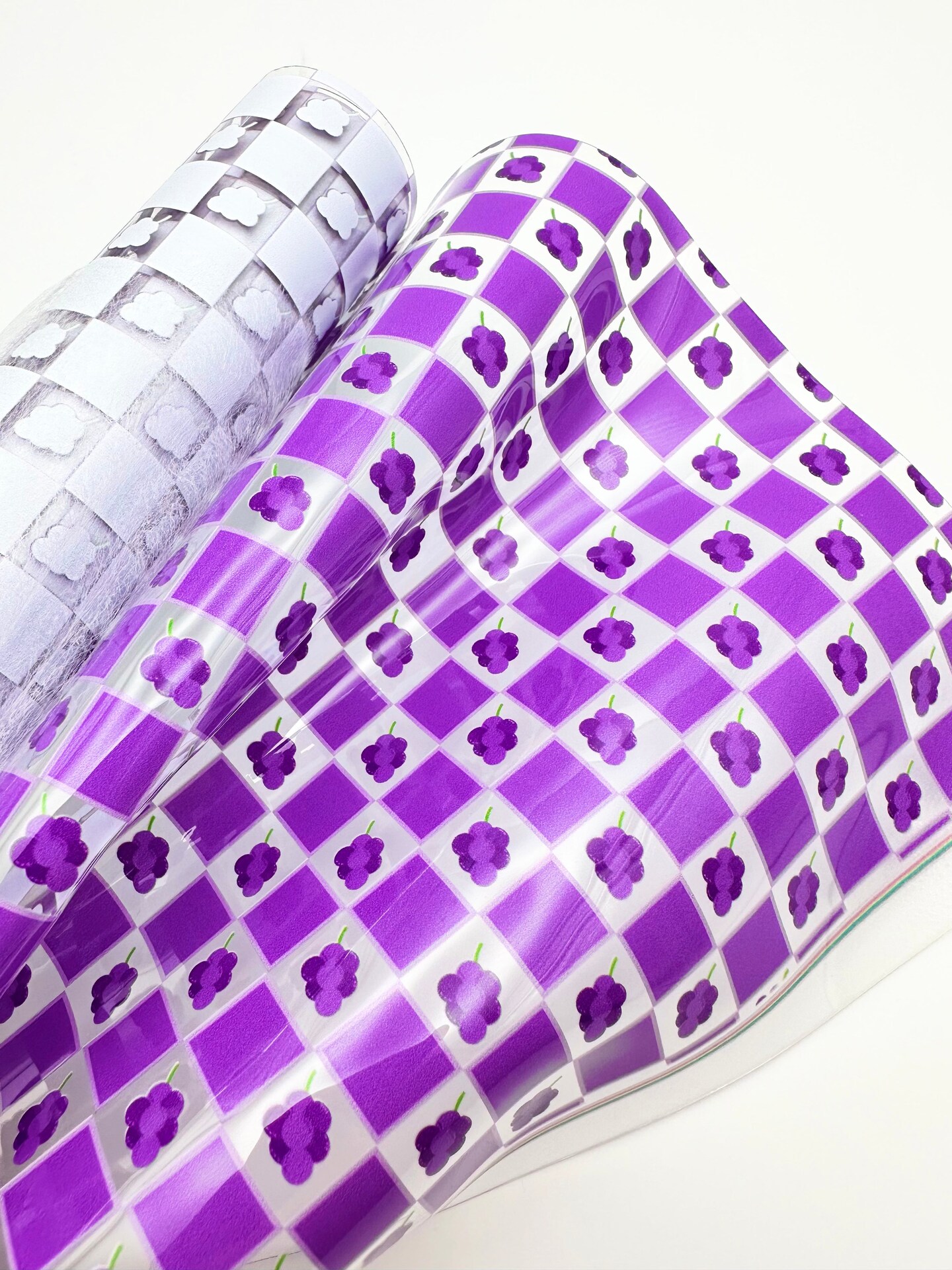 Grape Check Clear TPU Vinyl